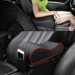 Ergonomic Soft Artificial Leather Car Armrest Pad Automotive Interior Center Console Box Protective Seat Cover with Curve Shape