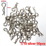 RC Car Body Clips Pins Housing Latches R Buckles 50 Pack close-up view