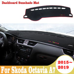 Car Dashboard Cover Mat for Skoda Octavia A7 2015-2019 | Anti-UV Sun Shade Pad