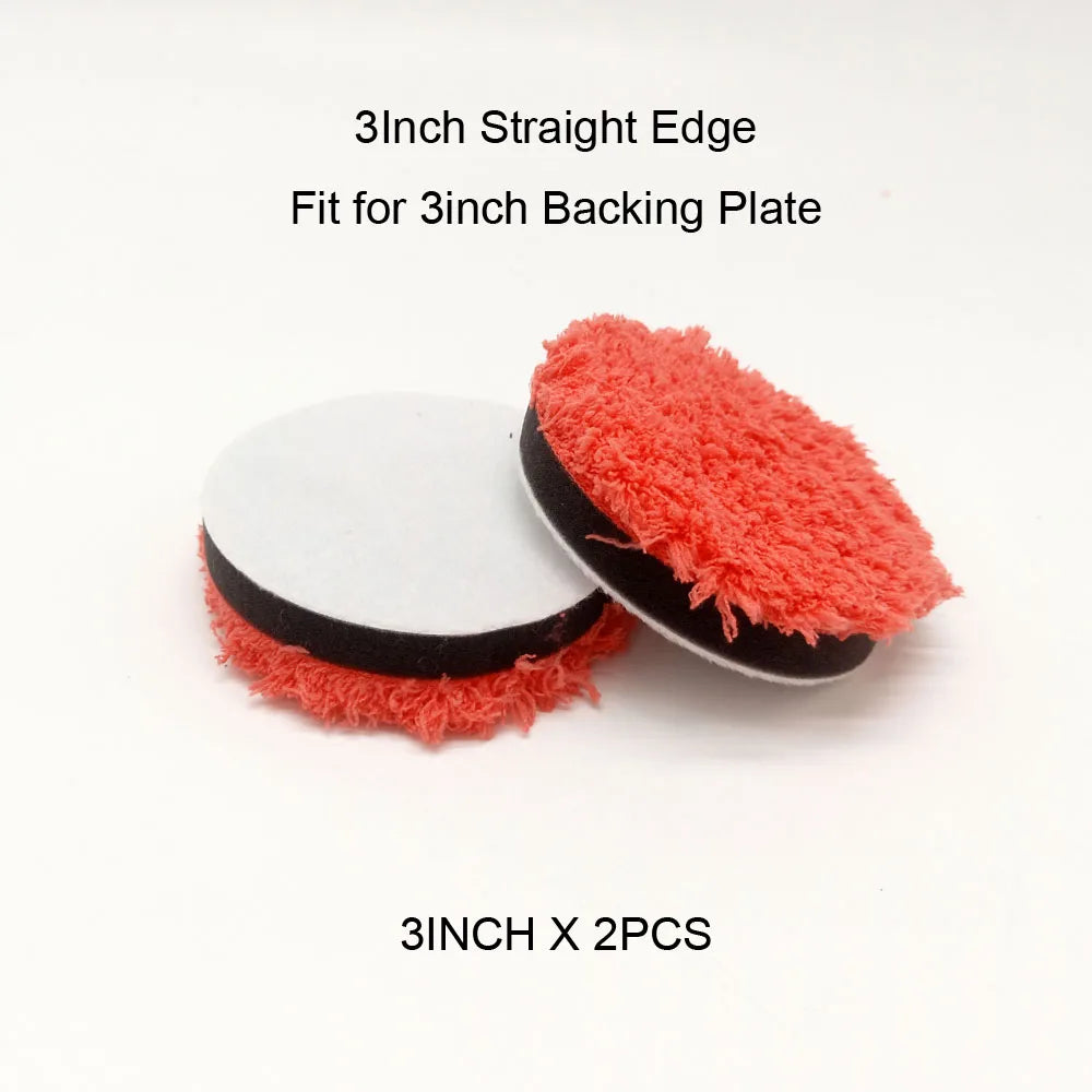 HUTU 3-7 inch Microfiber Polishing Pads for DA/RO Car Polisher | Car Body Polish Ki additional angle