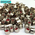 DSYCAR 4Pcs/Lot Aluminum Knurling Tire Valve Stem Caps | Dustproof Car Air Valve Covers