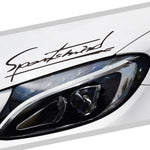DSYCAR Car Sticker Sports Mind Body Headlight Personalized Light Eyebrow Decals | Aut lifestyle view