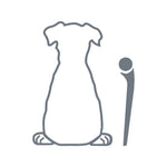Funny Puppy Dog Decal for Car Rear Windshield Wiper | Die-Cut Vinyl Sticker detail view
