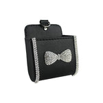 Crystal Leather Car Air Outlet Storage Bag close-up view
