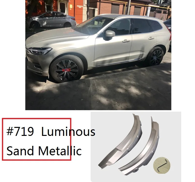 Volvo XC60 Mud Flaps (2018–2024) | Rear Wheel Fender Splash Guards with Blue Accent additional angle