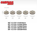 5PCS 32DP 48DP 64DP M0.6 3.175mm Metal Aluminium Pinion Motor Gear Set 12T-50T for 1/ lifestyle view