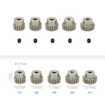 5PCS 32DP 48DP 64DP M0.6 3.175mm Metal Aluminium Pinion Motor Gear Set 12T-50T for additional angle