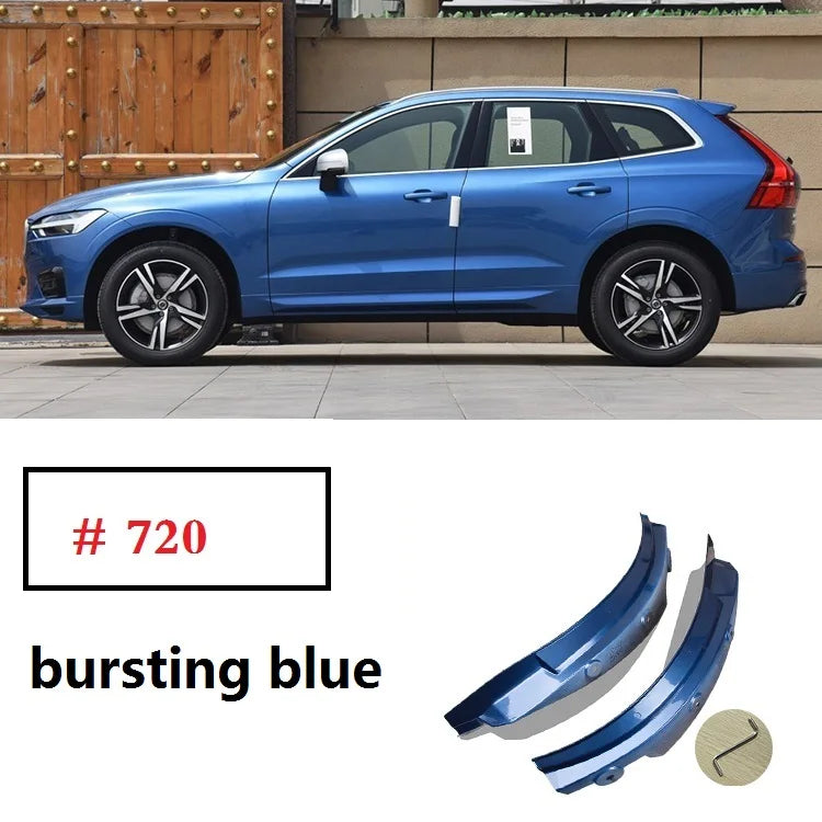 Volvo XC60 Mud Flaps (2018–2024) | Rear Wheel Fender Splash Guards with Blue Accent detail view