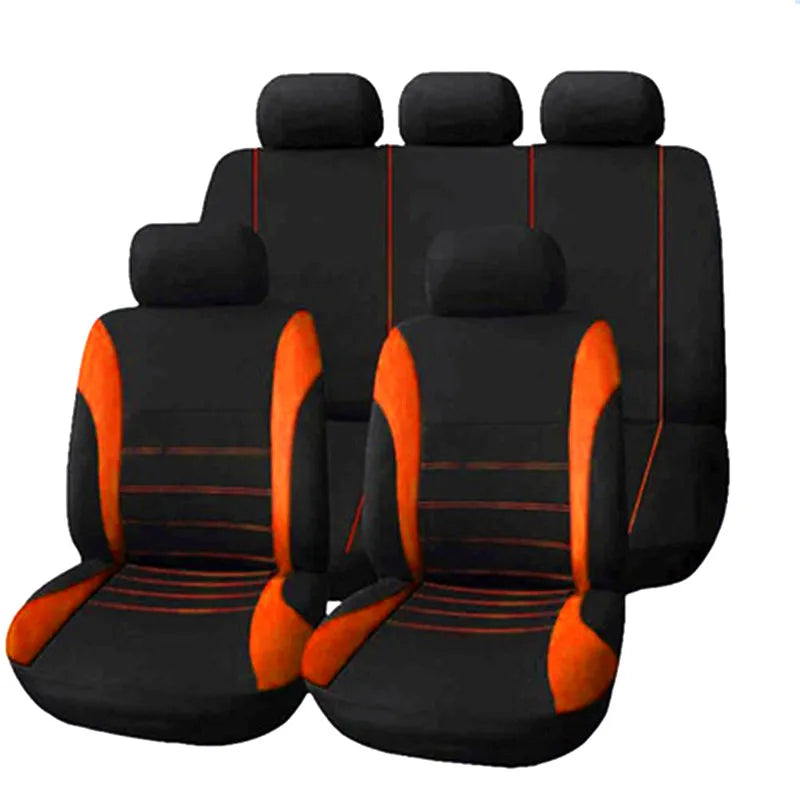 Car Seat Cover Set Polyester Four Season Universal 9 Piece additional angle