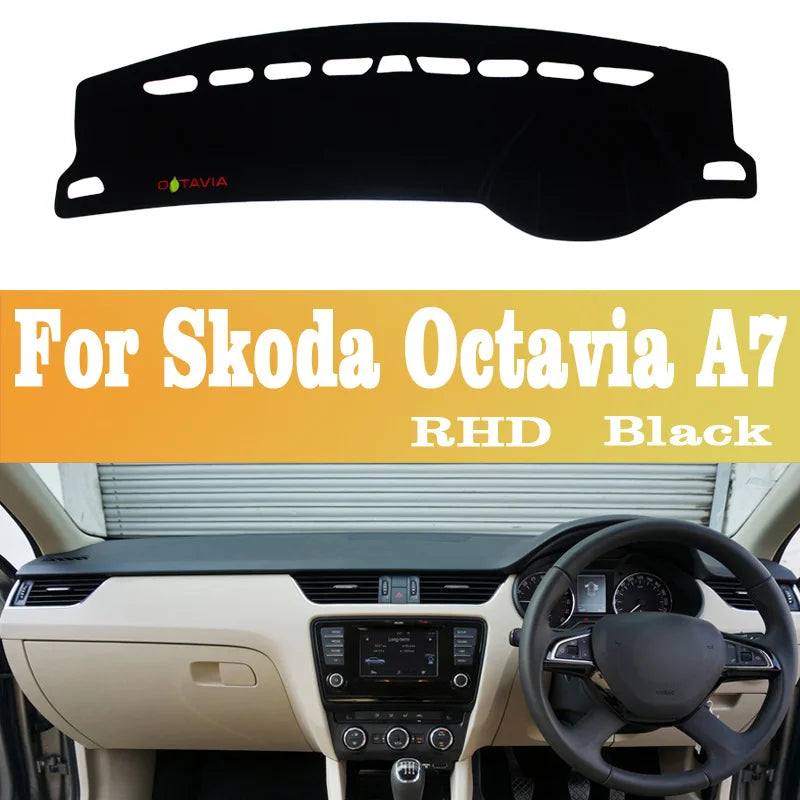 Car Dashboard Cover Mat for Skoda Octavia A7 2015-2019 | Anti-UV Sun Shade Pad alternate view