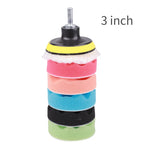 8-Piece Car Polishing Pad Kit | 3/5/7 Inch Sponge Buffing Discs for Auto Waxing and P lifestyle view