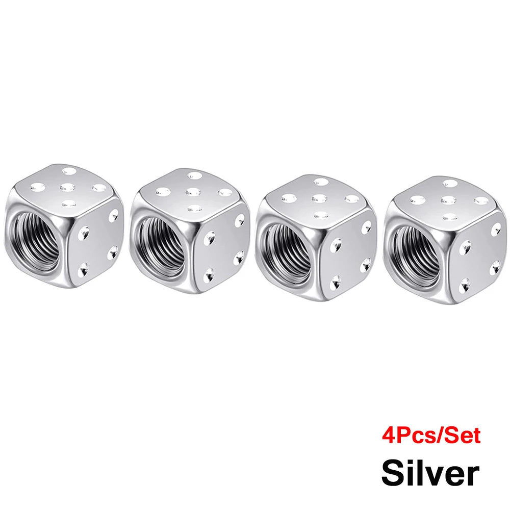 AUTCOAT 4Pcs Aluminum Alloy Tire Valve Stem Dust Caps | Set of 4 for Car Truck Motorc alternate view