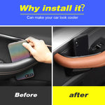 Vtear Door Armrest Storage Box Decoration Car Inner ABS Trim Interior Accessories For alternate view