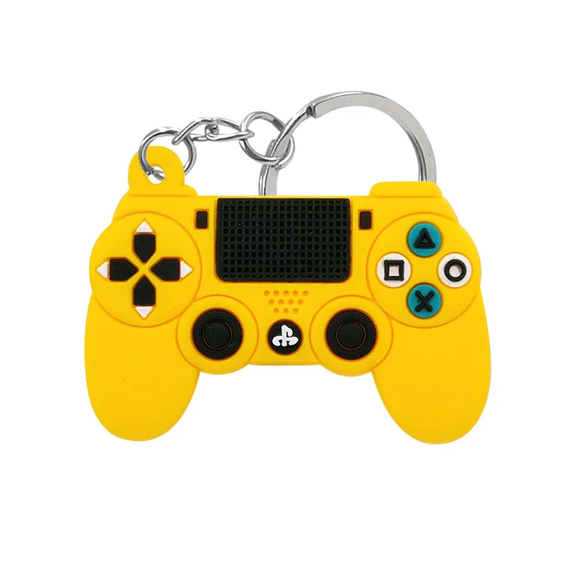 1PCS PVC new style Game Machine Keychain & Keyring Cute Gamepad Joystick Key Chain Key close-up view
