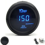 52mm Car Digital Gauge Set | Turbo Boost Water Temp Oil Pressure Voltmeter EGT Tachomete detail view
