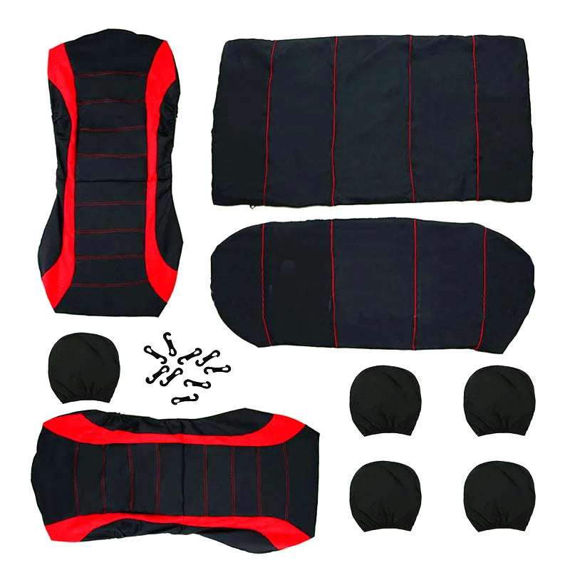 Car Seat Cover Set Polyester Four Season Universal 9 Piece alternate view