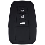 Suitable for Toyota Rav4 Corolla Camry Highlander Prius Car Key Case Silicone Key Fob Cover Remote Control Alarm Key Protector