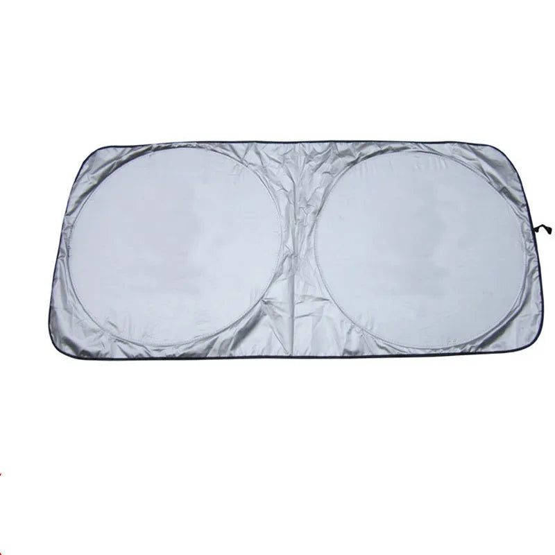 Silver Foldable Windshield Sun Shade Cover alternate view