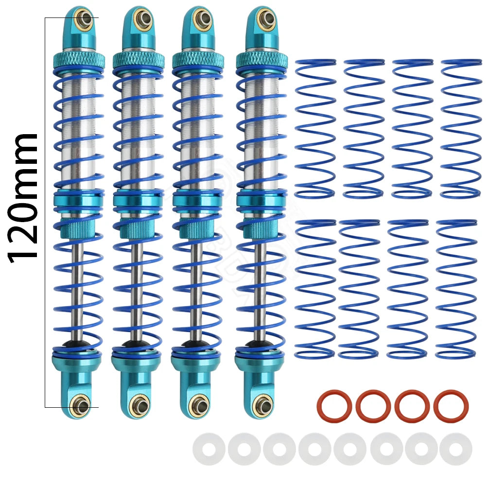 Metal 70mm 80mm 90mm 100mm 110mm 120mm Shock Absorber Oil Damper for 1/10 RC Crawle additional angle