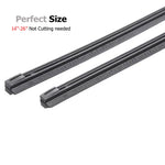 2Pcs 14"-26" Auto Hybrid 3-Section Wiper Blade Rubber Refills | Front Windshield 8.5mm detail view