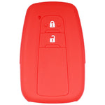 Suitable for Toyota Rav4 Corolla Camry Highlander Prius Car Key Case Silicone Key Fob Cover Remote Control Alarm Key Protector