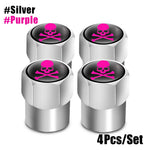 Aluminum Valve Stem Caps 4-Pack | Dust Covers for Car, Truck, Bike, Motorcycle lifestyle view