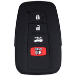 Suitable for Toyota Rav4 Corolla Camry Highlander Prius Car Key Case Silicone Key Fob Cover Remote Control Alarm Key Protector