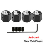 AUTCOAT Anti-theft Middle Finger Tire Valve Dust Caps | Universal Fit for Cars Truc additional angle