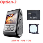 VIOFO A119 V3 2K Dash Cam | Super Night Vision, G-Sensor, Optional GPS & CPL detail view