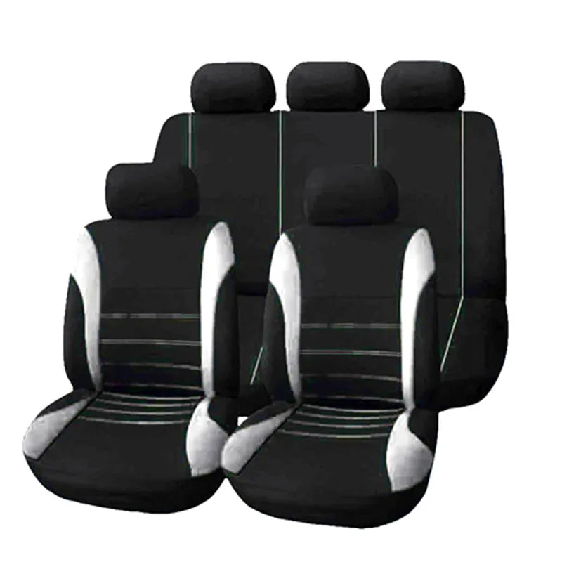 Car Seat Cover Set Polyester Four Season Universal 9 Piece detail view