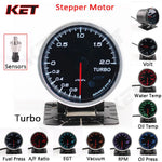 2.5 Inch 60mm Car Gauge Kit | Water Temp, Oil Pressure, RPM, Turbo Boost with Electronic Sensors
