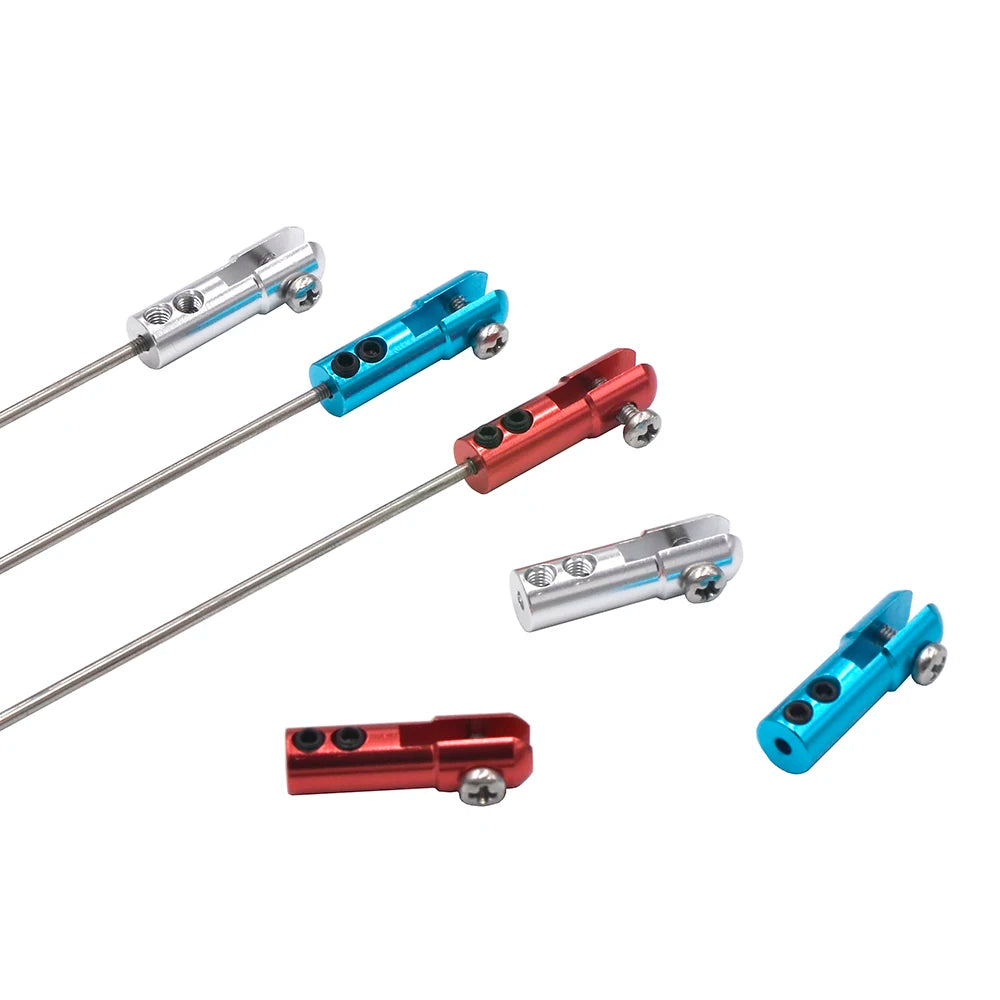 2PCS Piece Dia. 2mm Aluminum Steering Gear Rod Chuck Servo Positioning Steering Clip Seri Push Rod Clip