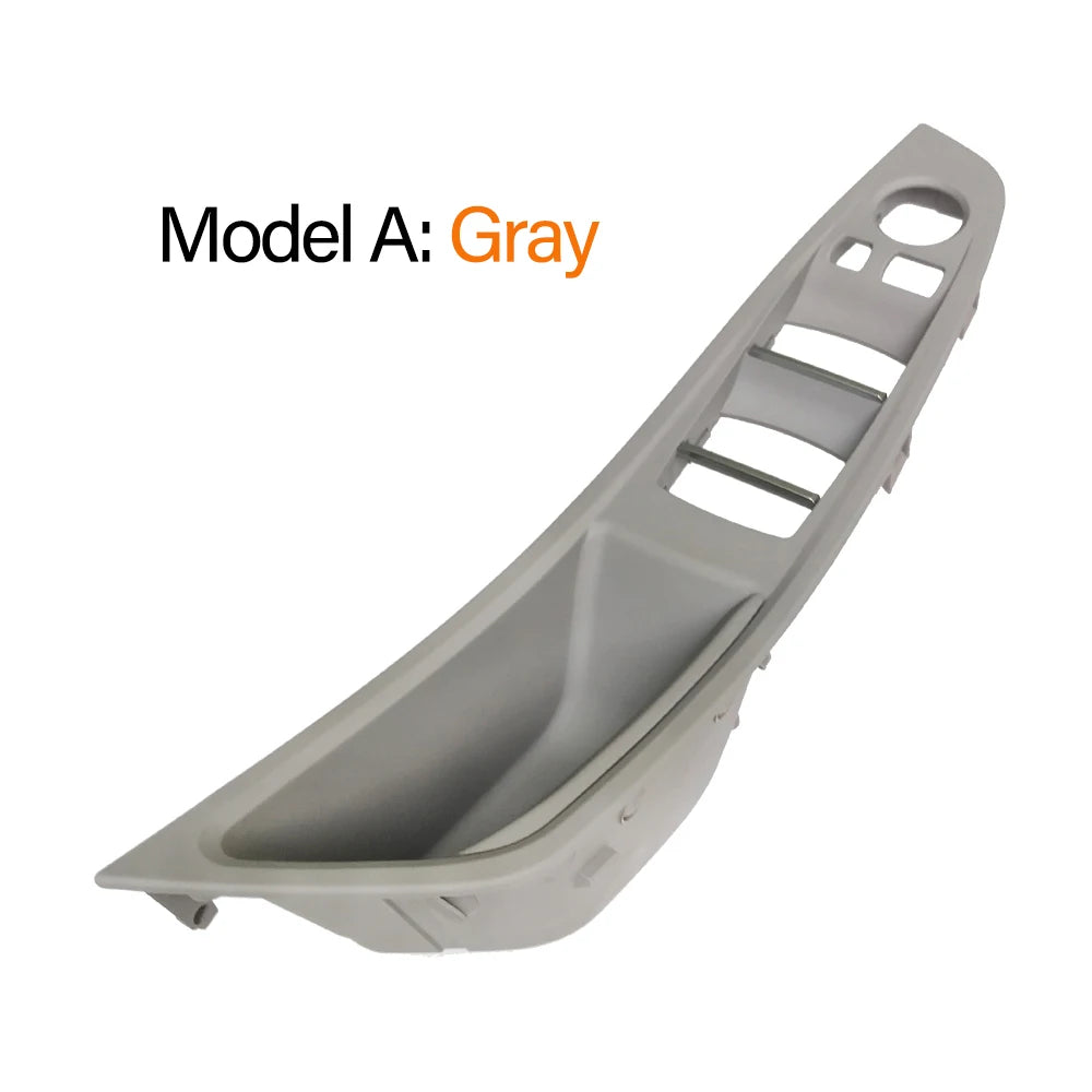 Front Left Beige Black Brown Car Interior F10 Door Armrest Panel Door Handle Replaceme close-up view