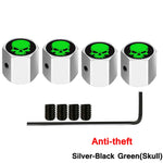 AUTCOAT Anti-theft Middle Finger Tire Valve Dust Caps | Universal Fit for Cars Truc additional angle