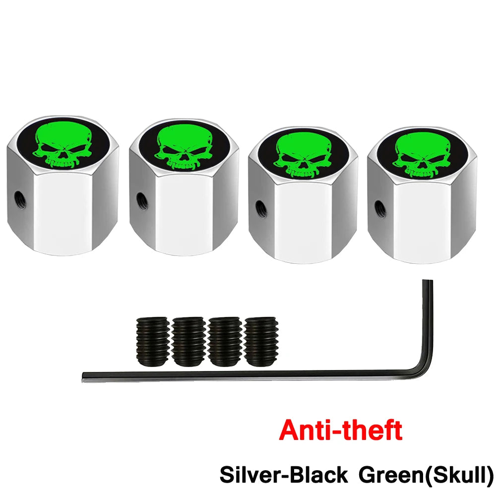 AUTCOAT Anti-theft Middle Finger Tire Valve Dust Caps | Universal Fit for Cars Truc additional angle