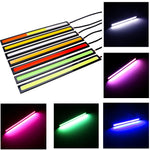 4x Universal Vehicle Led Strip 17CM COB Car Led Strip For Auto DRL Daytime Running Light External Waterproof Styling 12V Led Bar