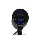 Car Water Temperature Gauge with Voltmeter 2 in 1 | -10 to 110 Celsius LCD Display additional angle