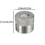 DSYCAR 4Pcs/Lot Aluminum Knurling Tire Valve Stem Caps | Dustproof Car Air Valve Covers detail view