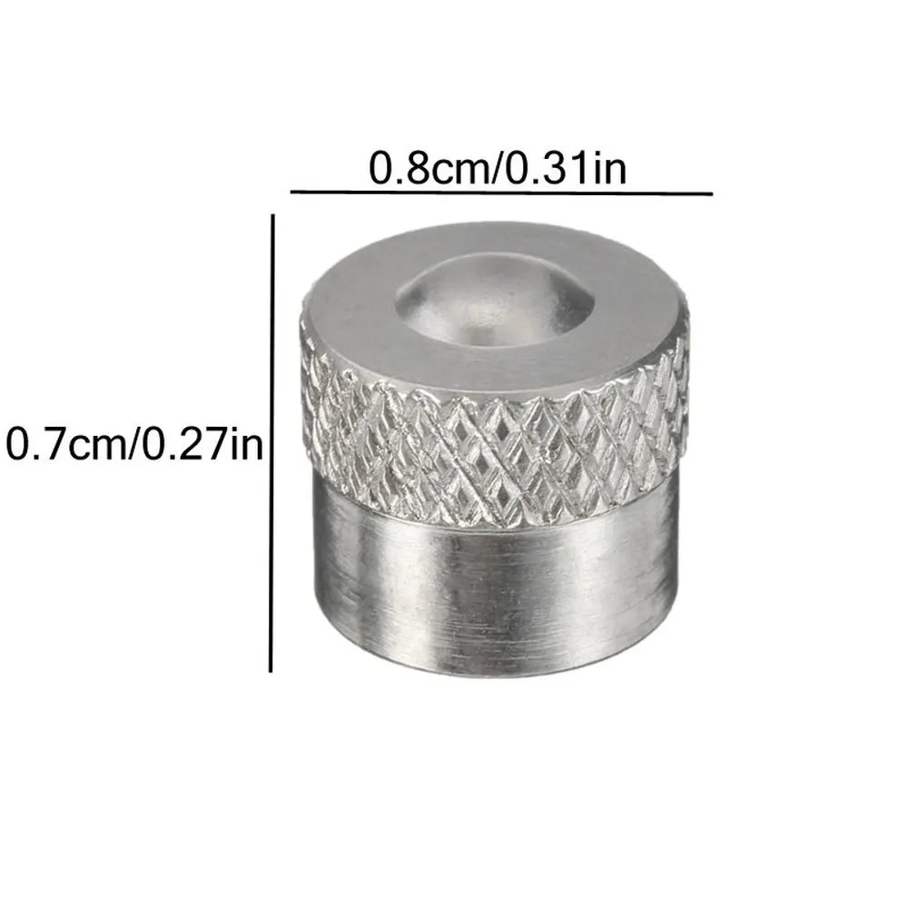 DSYCAR 4Pcs/Lot Aluminum Knurling Tire Valve Stem Caps | Dustproof Car Air Valve Covers detail view