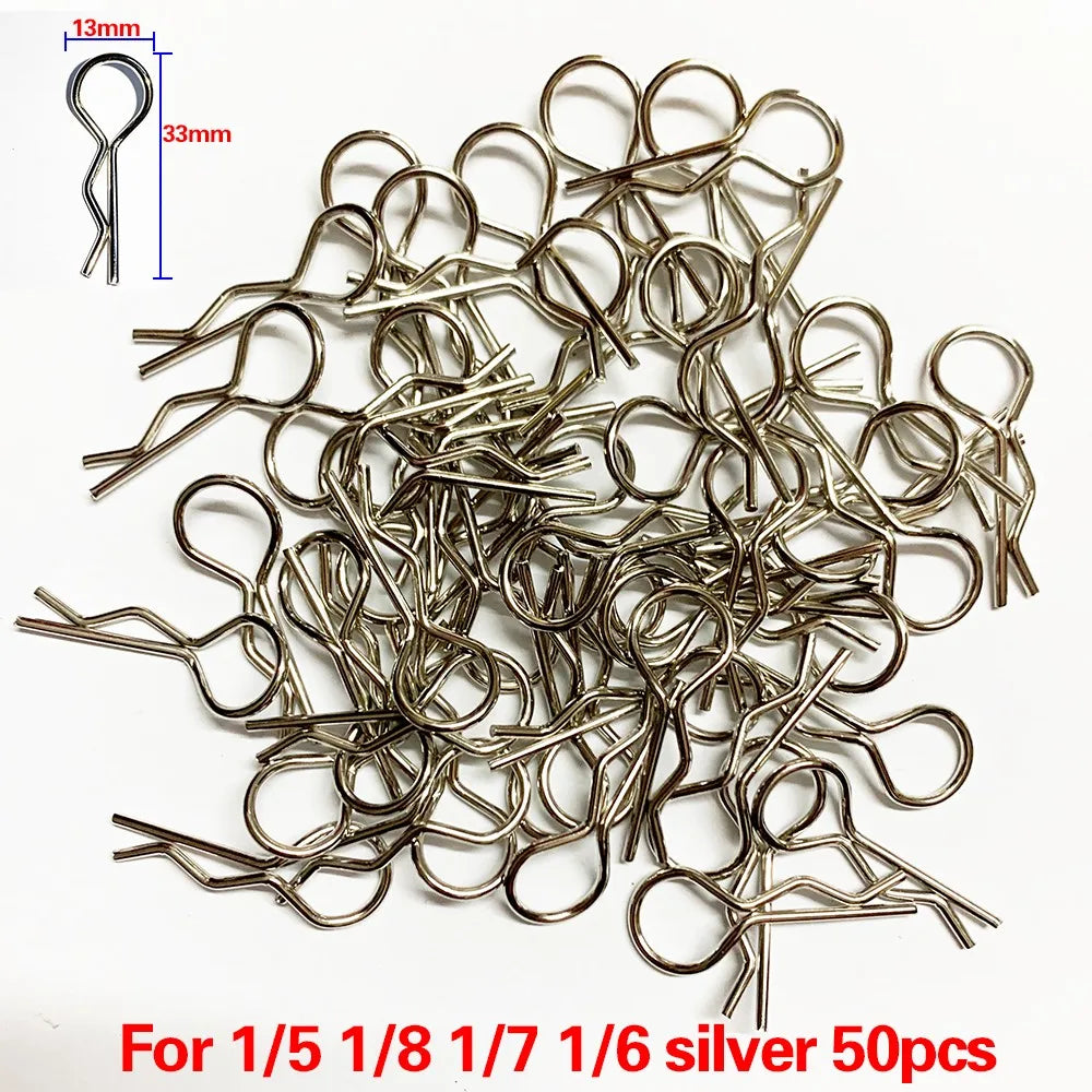 RC Car Body Clips Pins Housing Latches R Buckles 50 Pack detail view