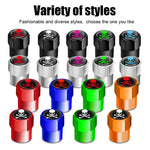 Aluminum Valve Stem Caps 4-Pack | Dust Covers for Car, Truck, Bike, Motorcycle detail view
