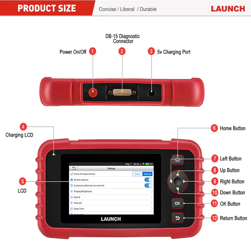 LAUNCH X431 CRP123X OBD2 Scanner | 4-System Diagnostic Tool with Free Lifetime Update lifestyle view