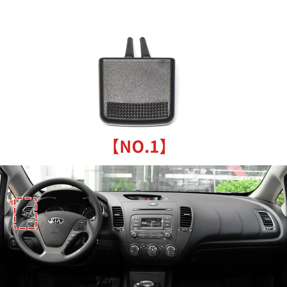 Car Front Air Conditioning Vent Toggle Piece AC Outlet Card Clip Wind Wirection Plectrum Knob For Kia K3 2011-2018