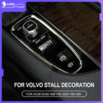 Center Console Car Armrest Gear Stall Brake Hand Frame Decoration Cover Trim Chrome NEW For Volvo XC90 XC60 S90 V90 V60 S60