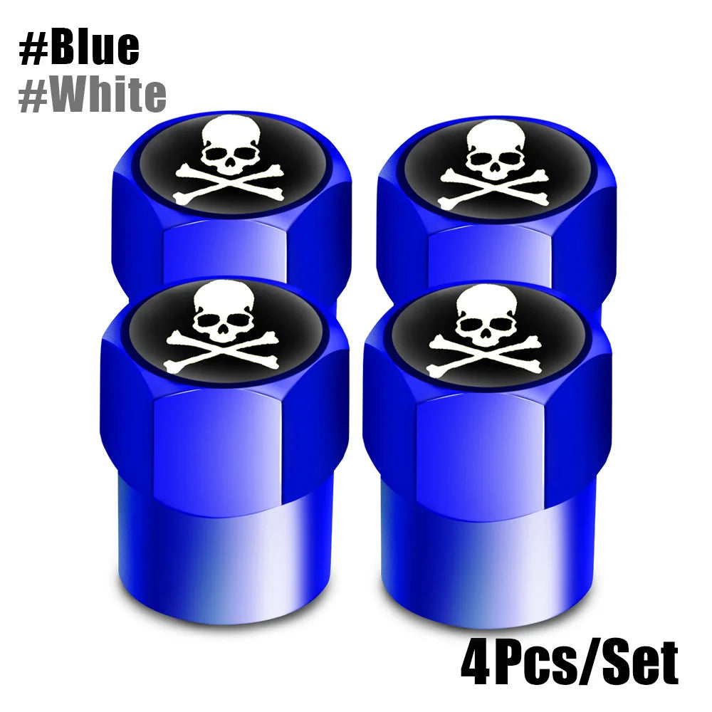 Aluminum Valve Stem Caps 4-Pack | Dust Covers for Car, Truck, Bike, Motorcycle alternate view
