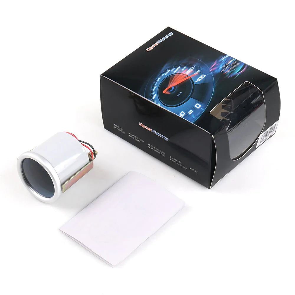 Dynoracing 2'' 52mm Universal Smoke Lens Voltmeter White LED 8-16V Voltage Gauge Car Meter BX101315