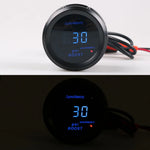 Dynoracing 52mm Digital Car Gauge Set | Turbo Boost Oil Temp Voltmeter Tachometer close-up view