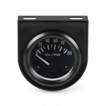52mm Black Car Gauge Set | Volt Meter Water Temp Oil Pressure Fuel Level AMP Gauge Kit detail view