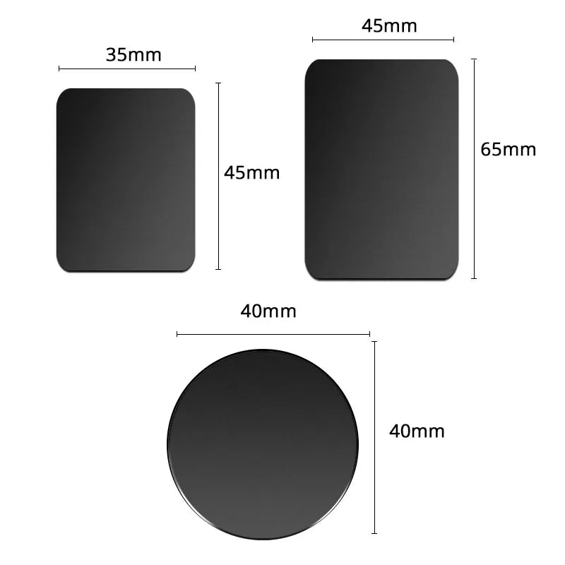 Metal Plate Sticker for Magnetic Car Phone Holder | Universal Iron Sheet Disk Mount alternate view