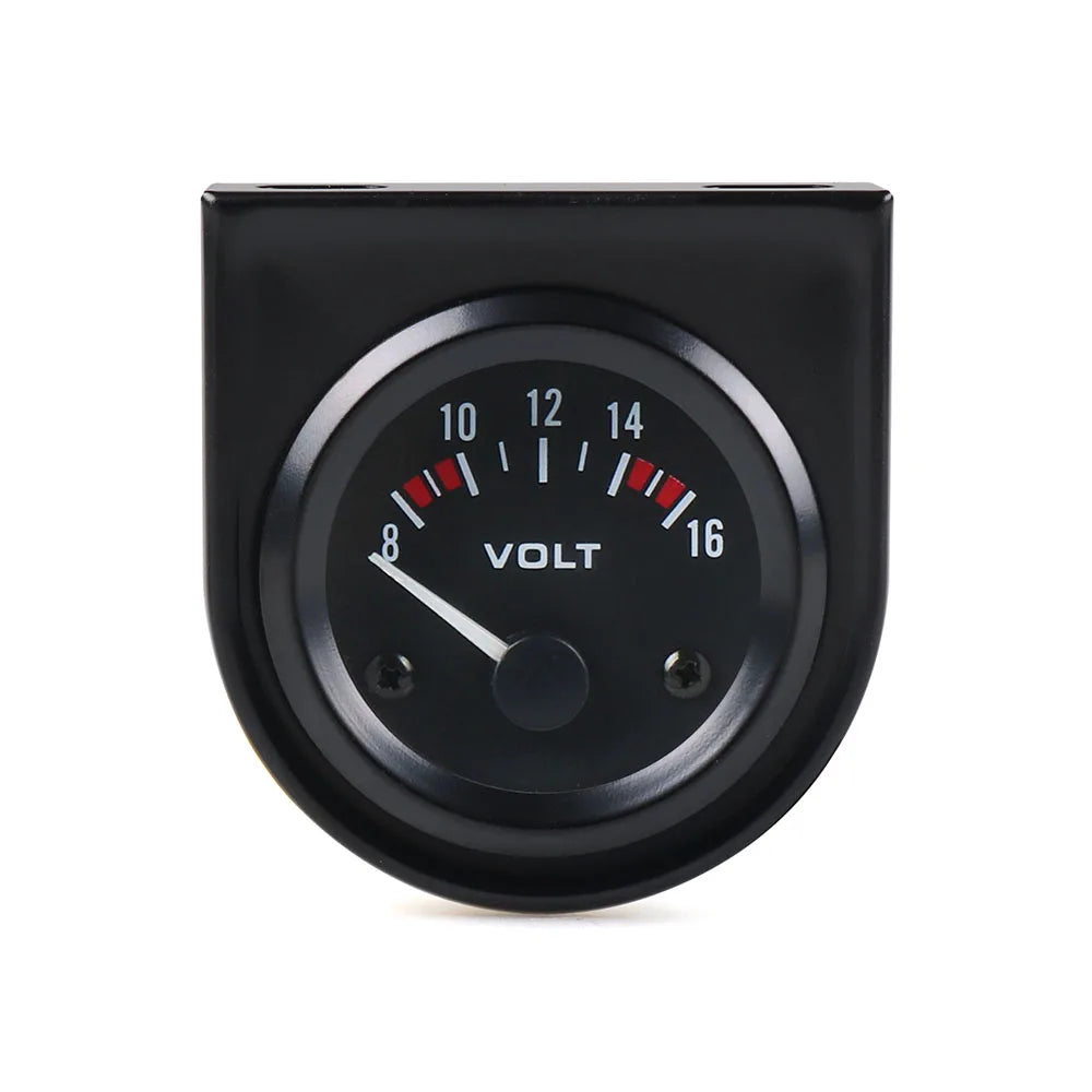 52mm Black Car Gauge Set | Volt Meter Water Temp Oil Pressure Fuel Level AMP Gauge Ki alternate view